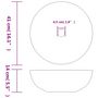 Voir la diapositive 6 : VIDAXL Vasque a poser blanc et rouge rond Φ41x14 cm ceramique