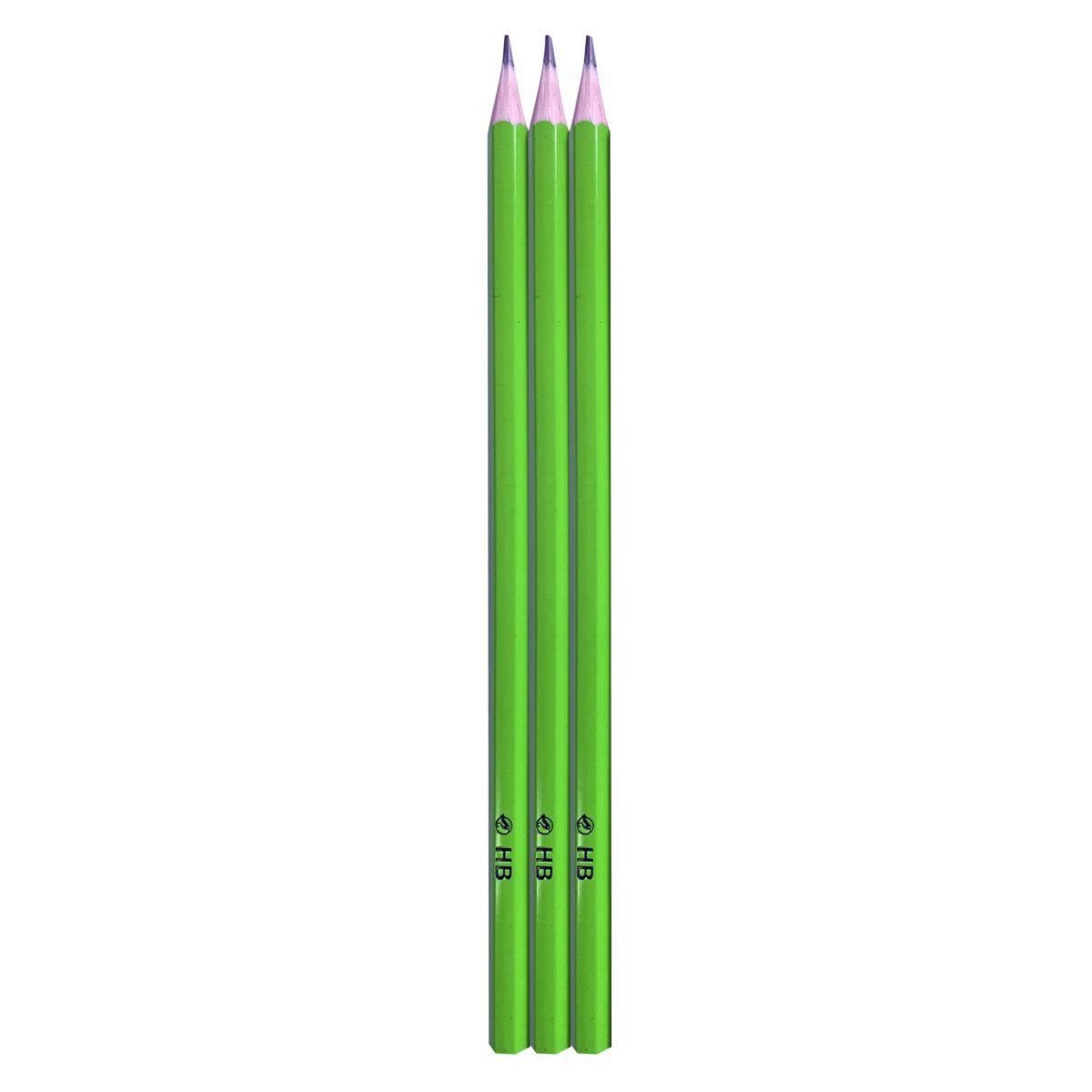 AUCHAN Lot de 3 crayons graphite HB