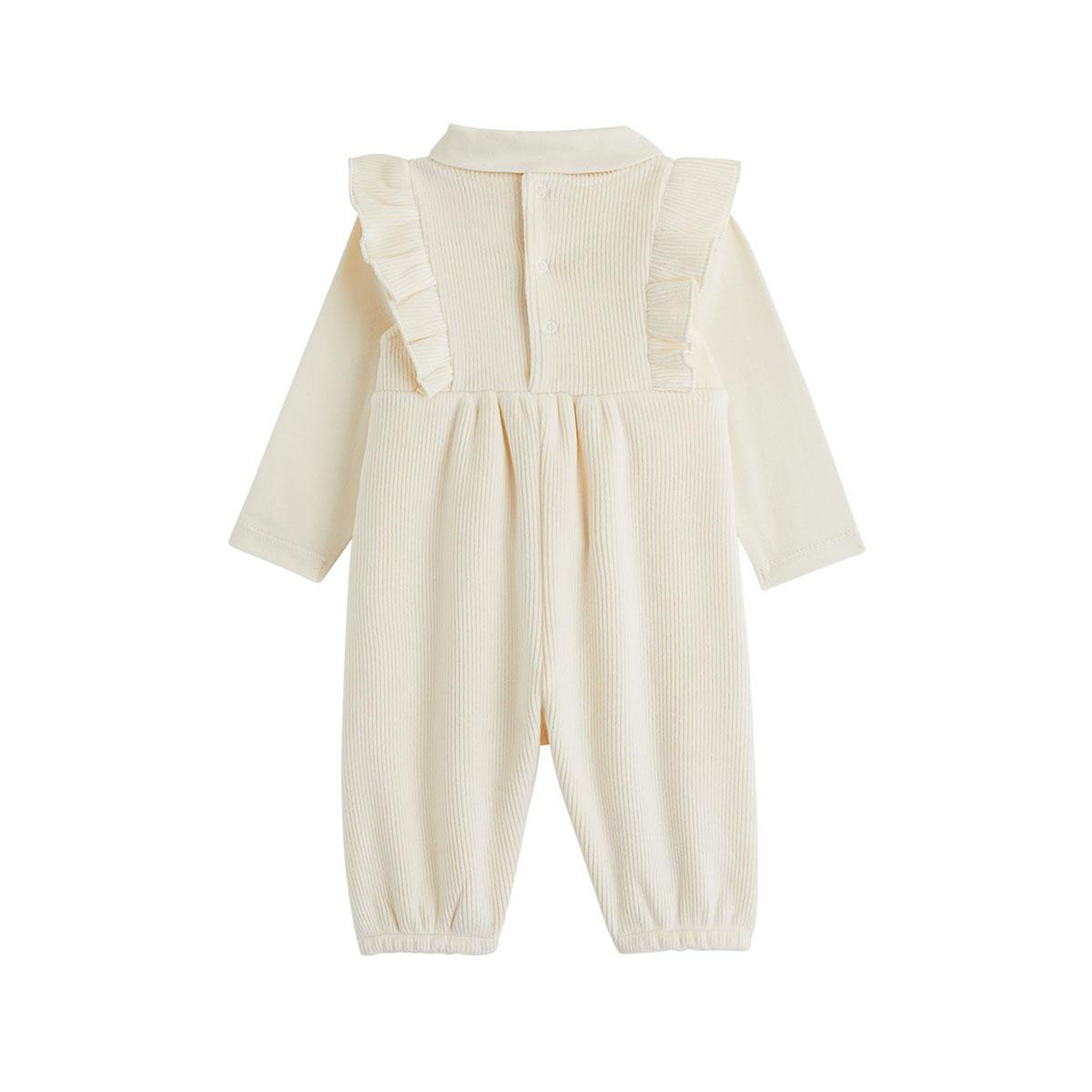 Voir la diapositive 2 : PETIT BEGUIN Ensemble salopette bébé en velours et t-shirt Neige