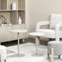 Voir la diapositive 4 : Paris Prix Lot de 2 Tables d'Appoint  Terra Nova  52cm Beige
