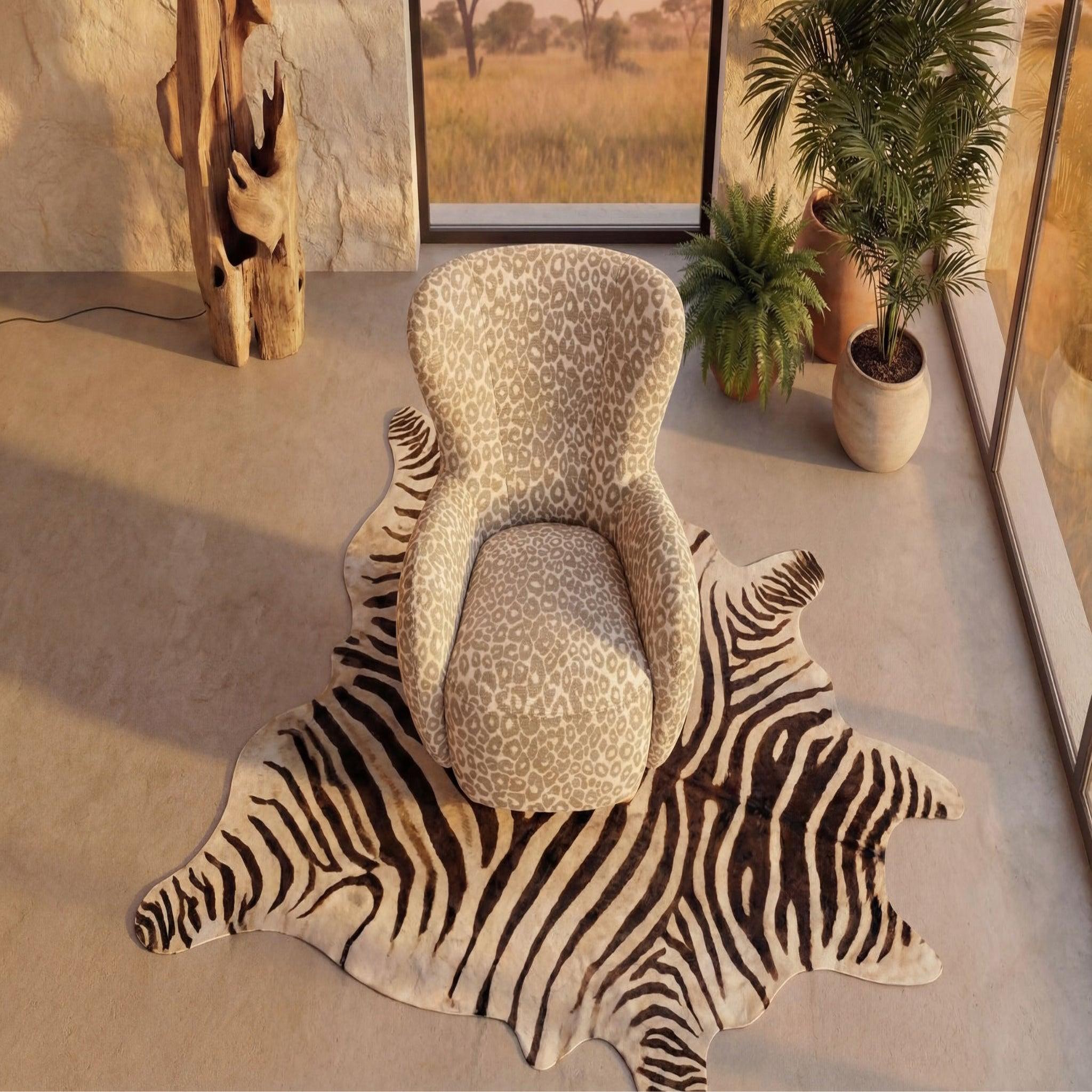 Voir la diapositive 4 : CASANOVA PARIS Lili - fauteuil tissu imprimé animalier