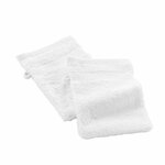 Paris Prix Lot de 2 Gants de Toilette  Elegance  15x21cm Blanc