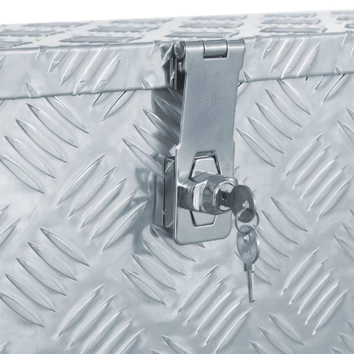 VIDAXL Boîte en aluminium 76,5 x 26,5 x 33 cm Argente