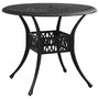 Voir la diapositive 1 : VIDAXL Table de jardin Noir 90x90x74 cm Aluminium coule