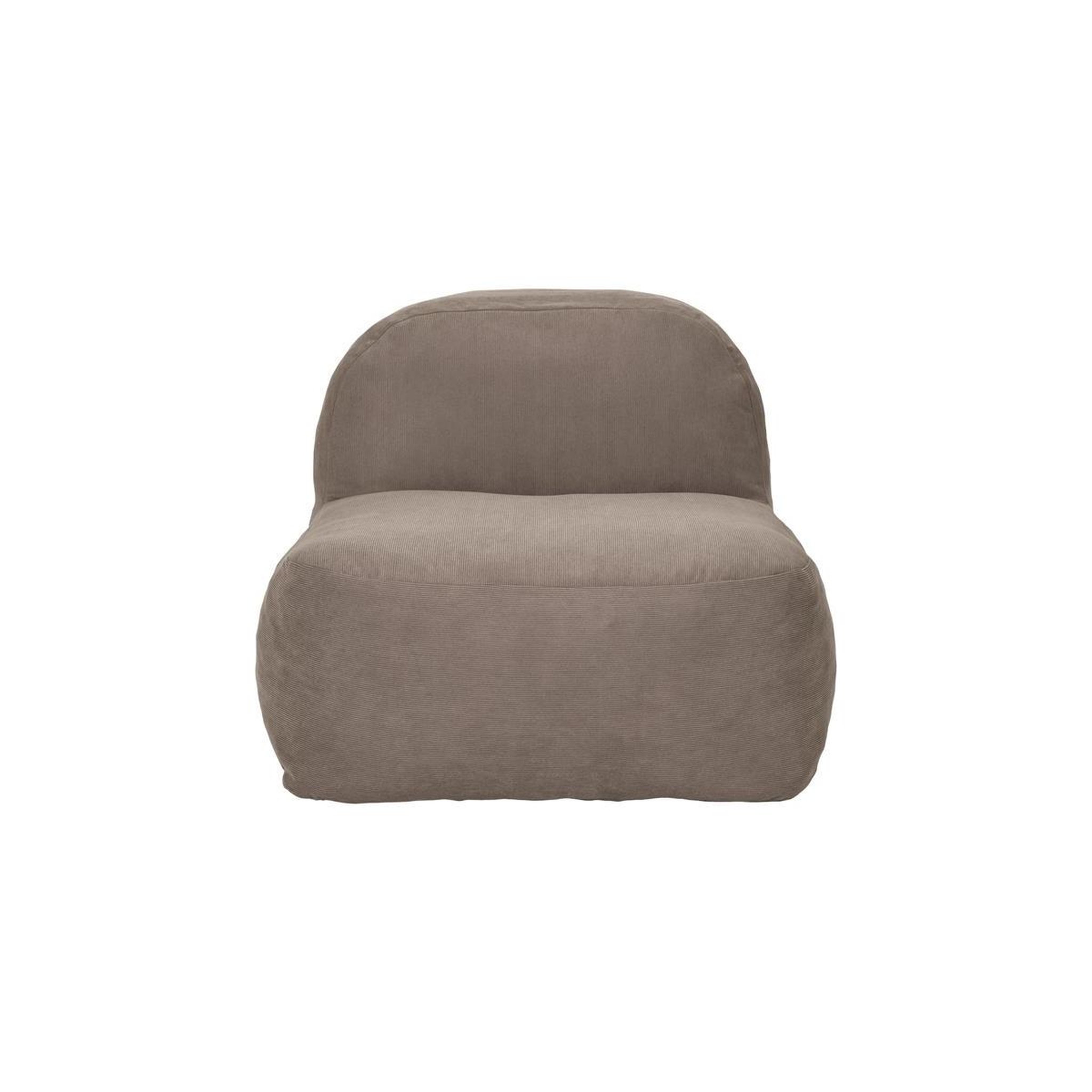 Voir la diapositive 2 : The Home Deco Factory Fauteuil compressé côtelé  jules  85cm taupe