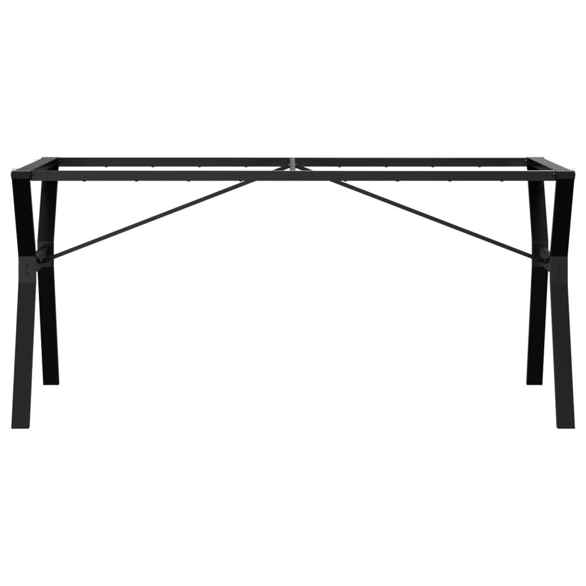 Voir la diapositive 4 : VIDAXL Pieds de table a manger cadre en Y 160x80x73 cm acier
