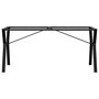 Voir la diapositive 4 : VIDAXL Pieds de table a manger cadre en Y 160x80x73 cm acier