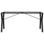Voir la diapositive 4 : VIDAXL Pieds de table a manger cadre en Y 160x80x73 cm acier