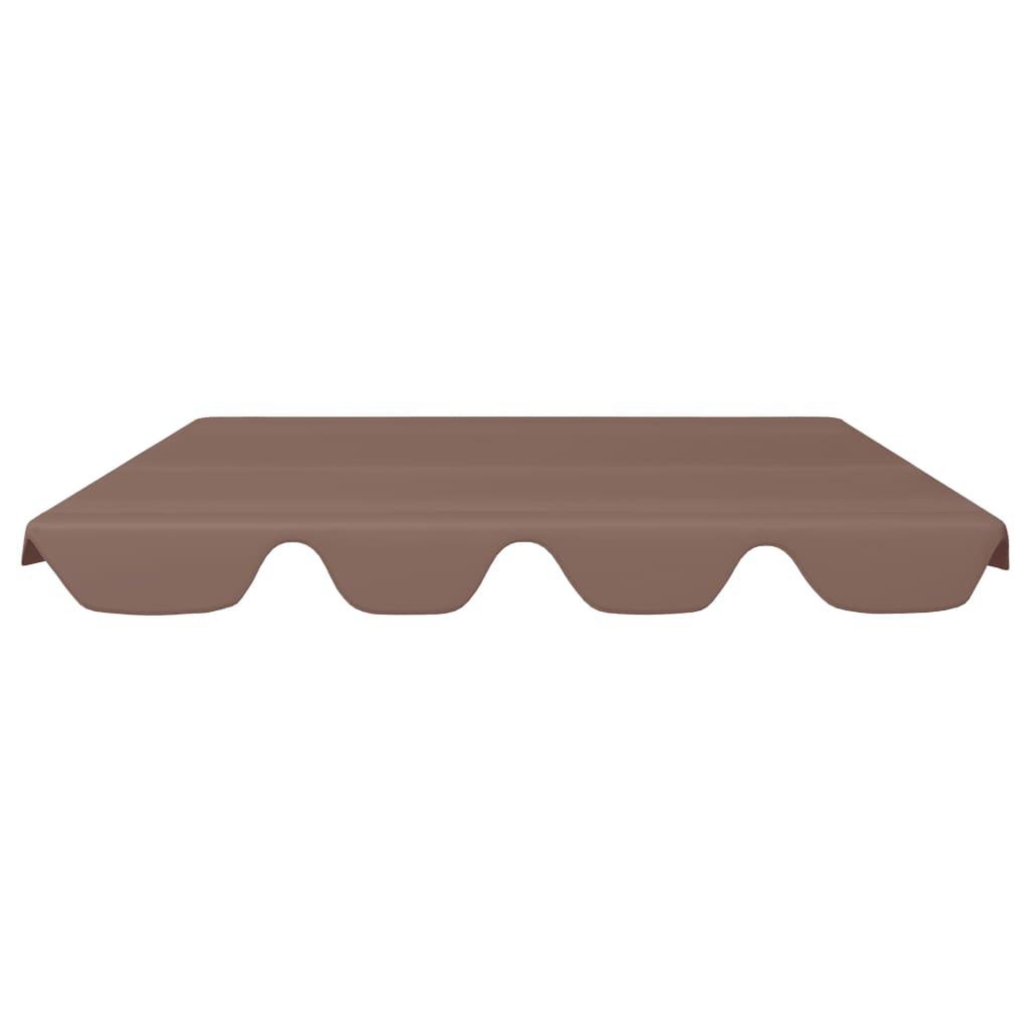 Voir la diapositive 3 : VIDAXL Toit de rechange balançoire marron 188/168x145/110 cm