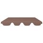 Voir la diapositive 3 : VIDAXL Toit de rechange balançoire marron 188/168x145/110 cm