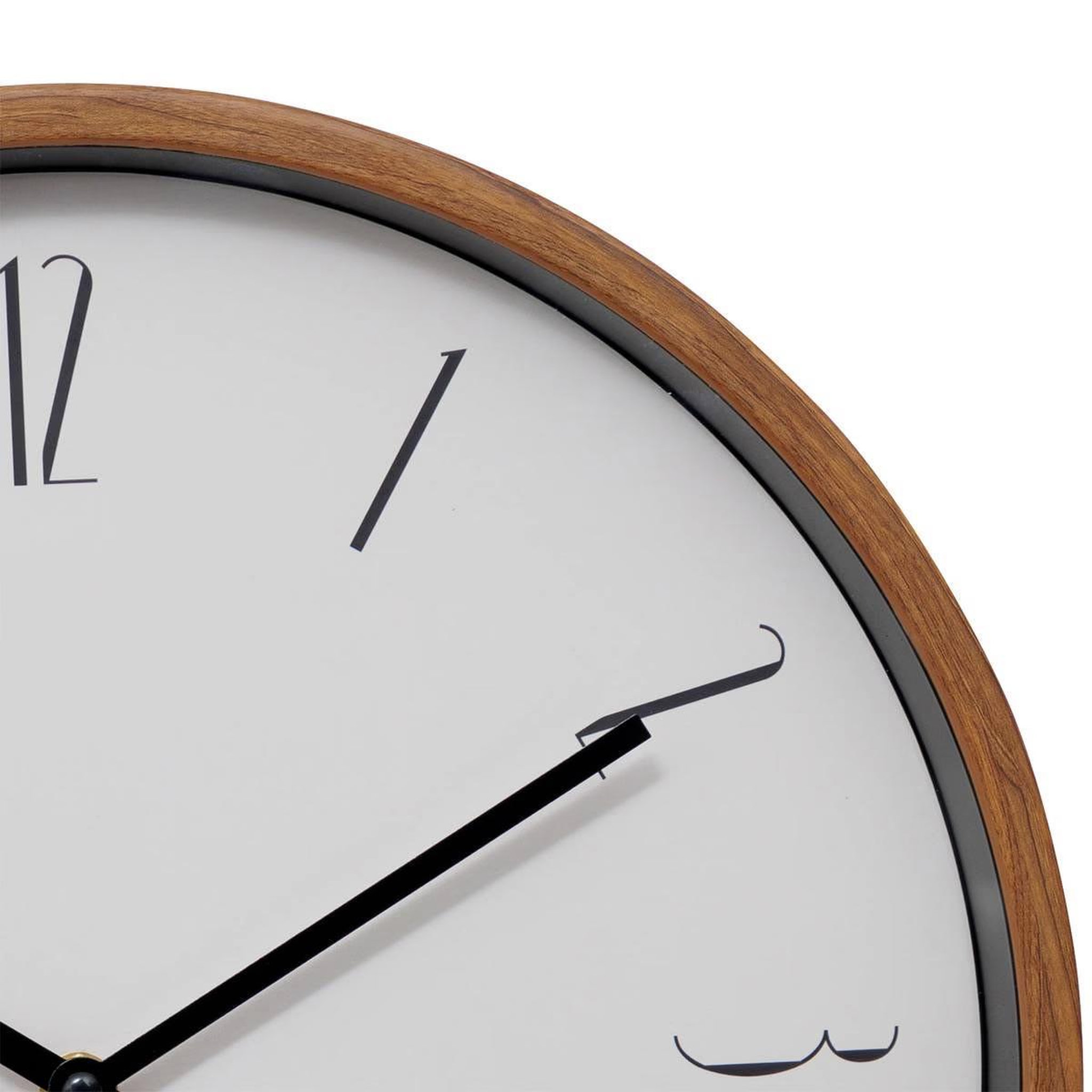 Voir la diapositive 2 : ATMOSPHERA Horloge murale effet bois  bratislav  35cm blanc