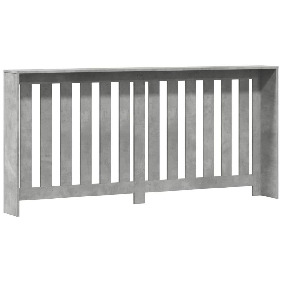 VIDAXL Cache-radiateur gris beton 175x20x82 cm bois d'ingenierie