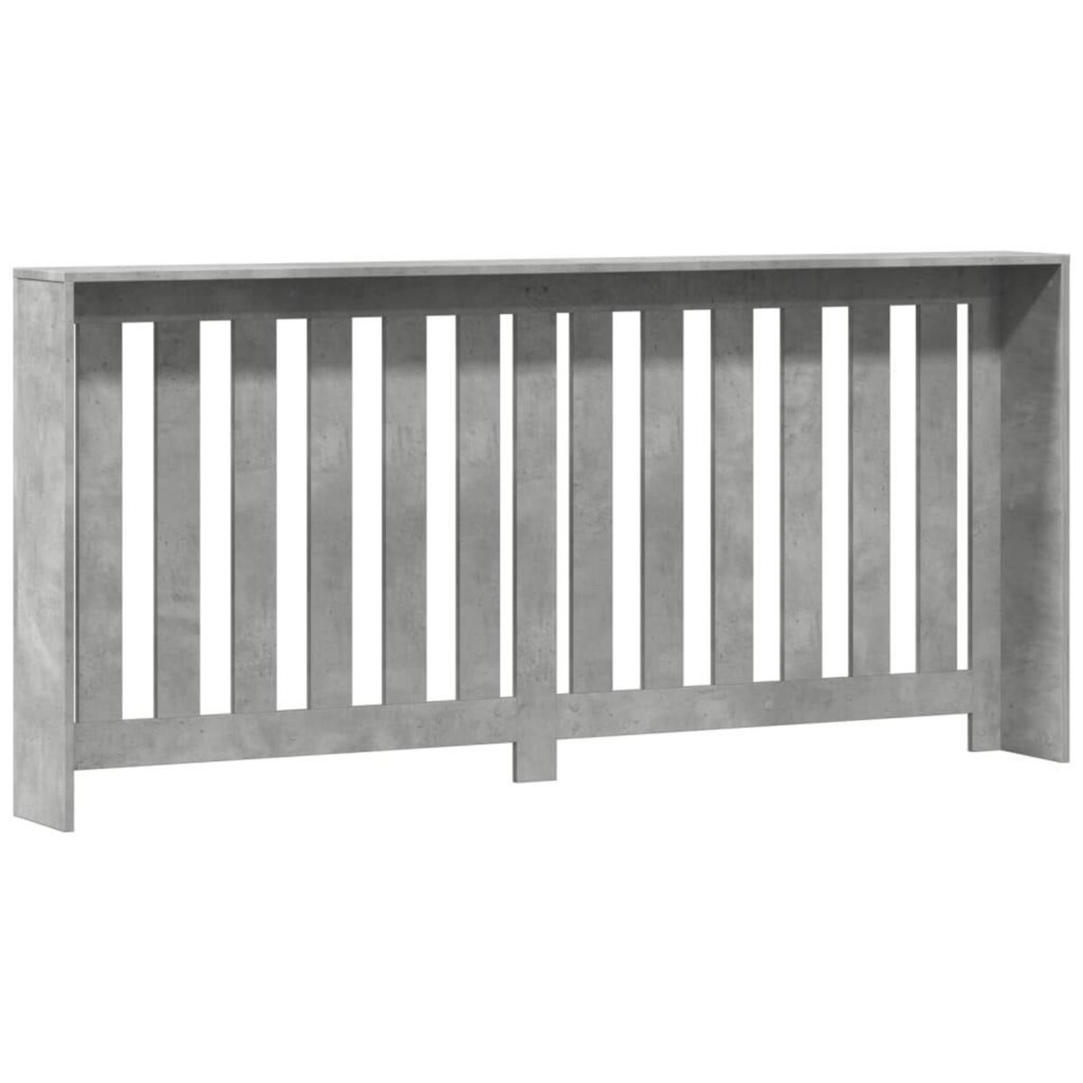 VIDAXL Cache-radiateur gris beton 175x20x82 cm bois d'ingenierie