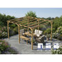 Voir la diapositive 1 : JARDIDECO Pergola massive en bois Tours 510 x 420 cm - Maderland