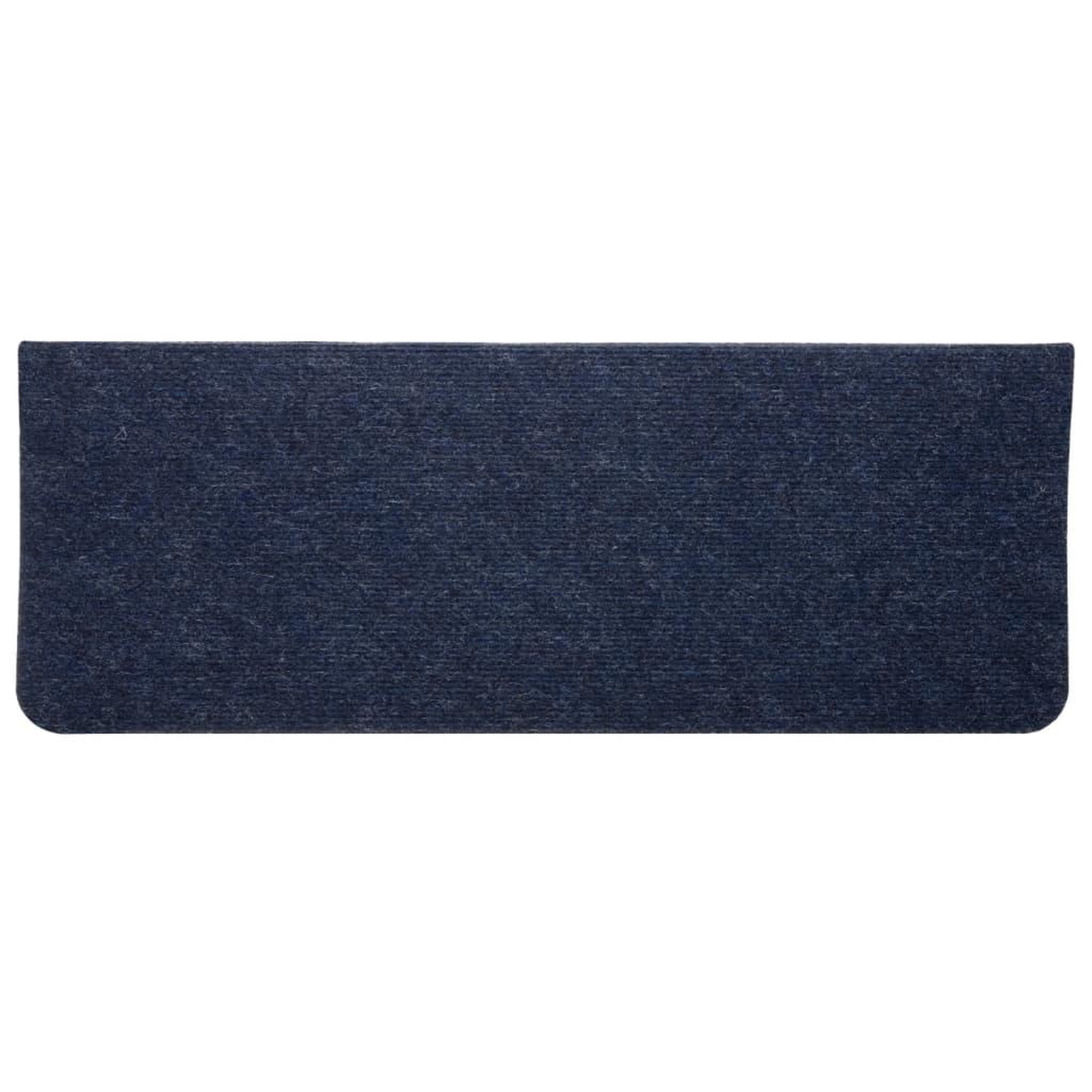 Voir la diapositive 5 : VIDAXL Tapis d'escalier auto-adhesifs 15 pcs 65x24,5x3,5 cm Bleu