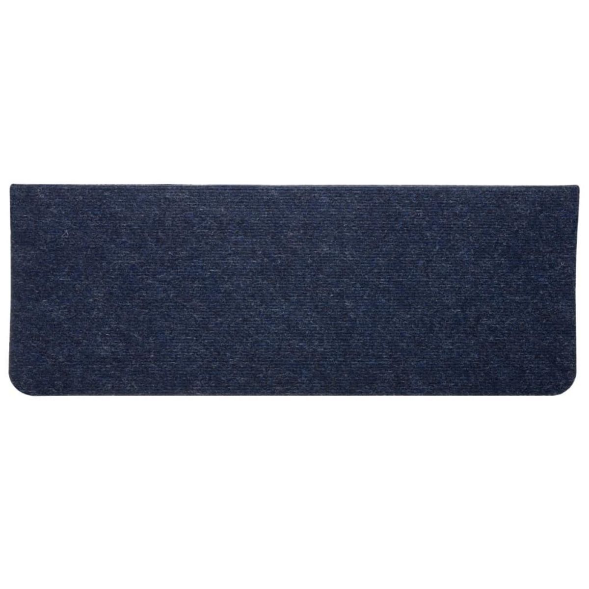VIDAXL Tapis d'escalier auto-adhesifs 15 pcs 65x24,5x3,5 cm Bleu