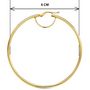 Voir la diapositive 5 : L'ATELIER D'AZUR Boucles d'Oreilles Créoles 6cm - Or Jaune - Femme
