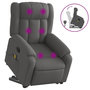 Voir la diapositive 2 : VIDAXL Fauteuil de massage inclinable Gris fonce Tissu