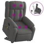 Voir la diapositive 2 : VIDAXL Fauteuil de massage inclinable Gris fonce Tissu