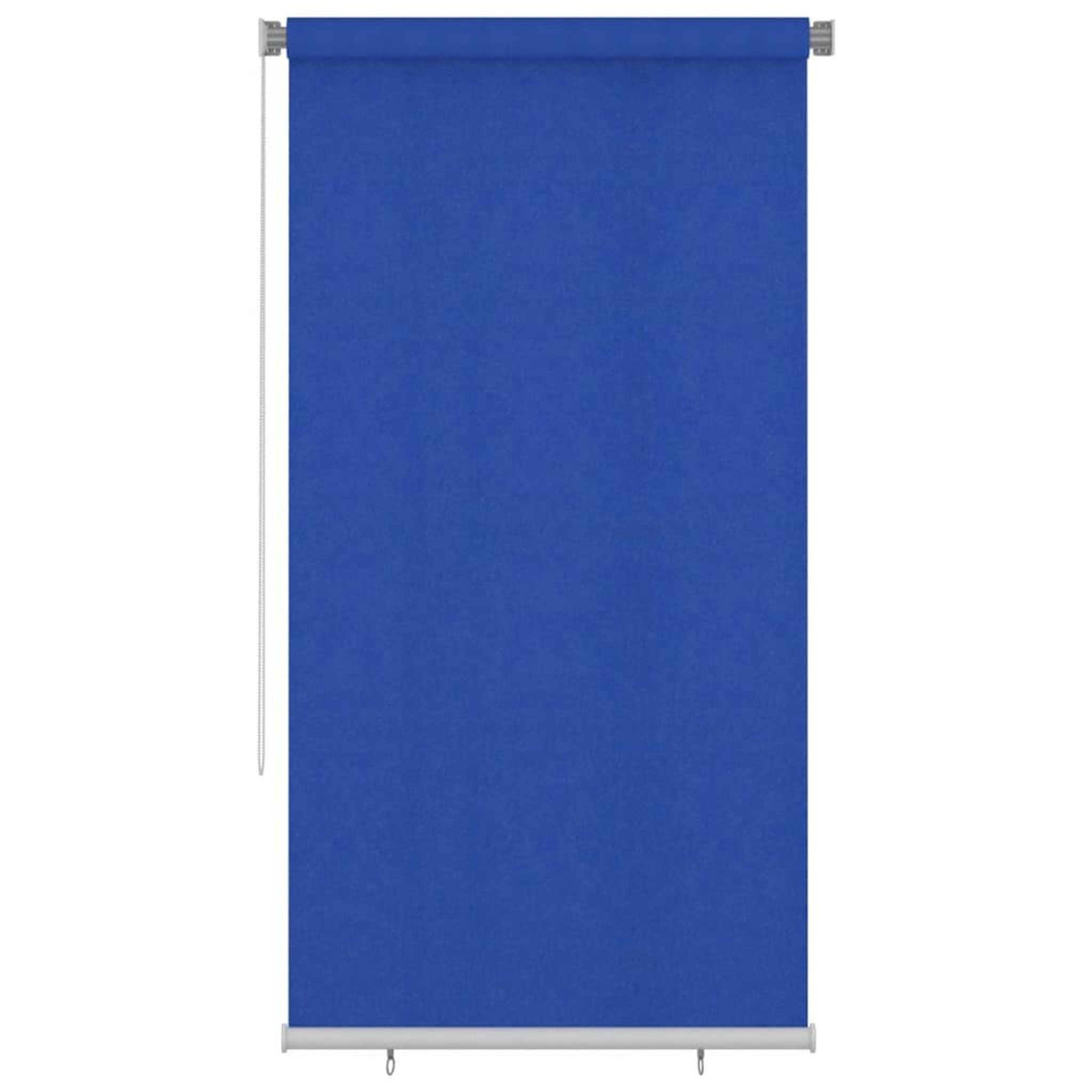 Voir la diapositive 1 : VIDAXL Store roulant d'exterieur 125 (l) x 230 (h) cm bleu hdpe