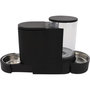 Voir la diapositive 4 : M PETS Distributeur de croquettes et d'eau M.PETS DUPLO 1,3kg/3L - 40x16.2x29.1 cm - Noir