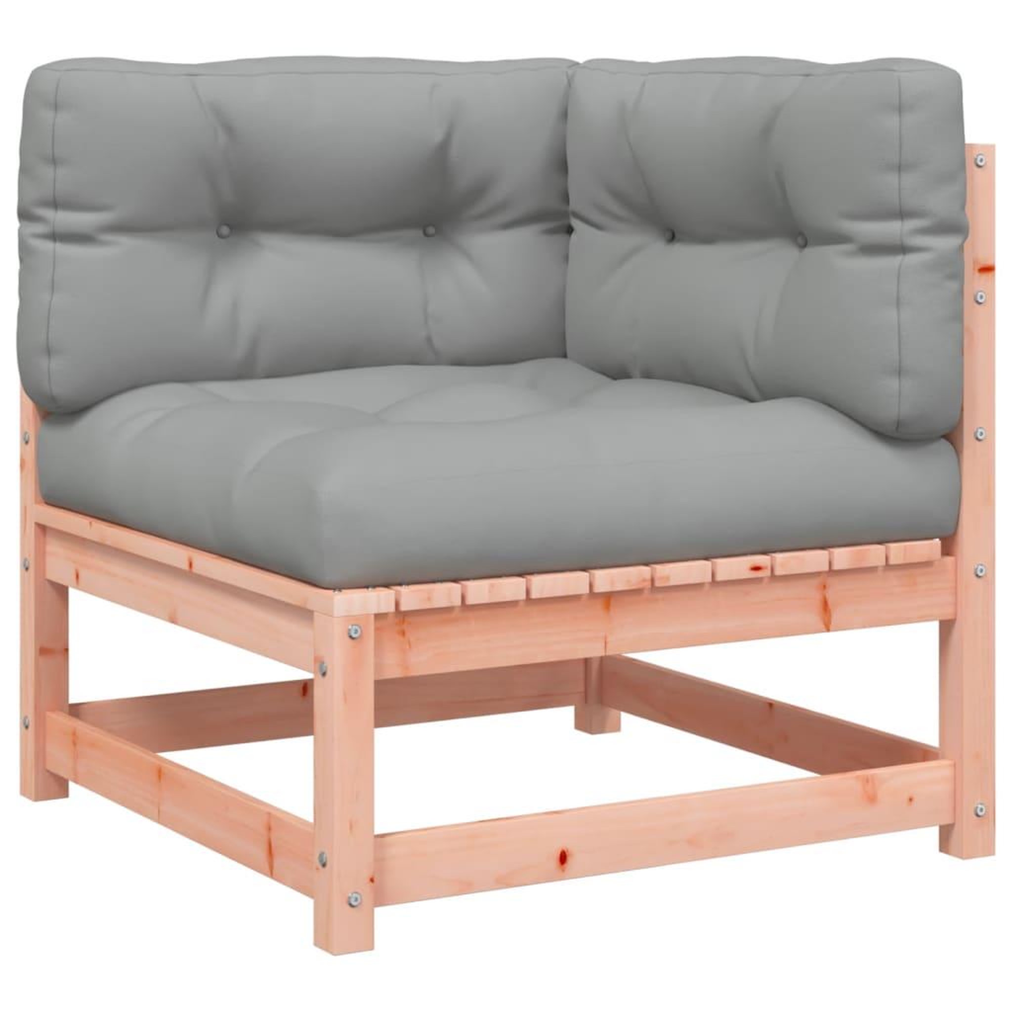 Voir la diapositive 2 : VIDAXL Canape d'angle de jardin avec coussins bois massif douglas