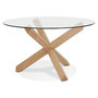 Voir la diapositive 1 : Paris Prix Table de Repas Design  Nobao  130cm Naturel