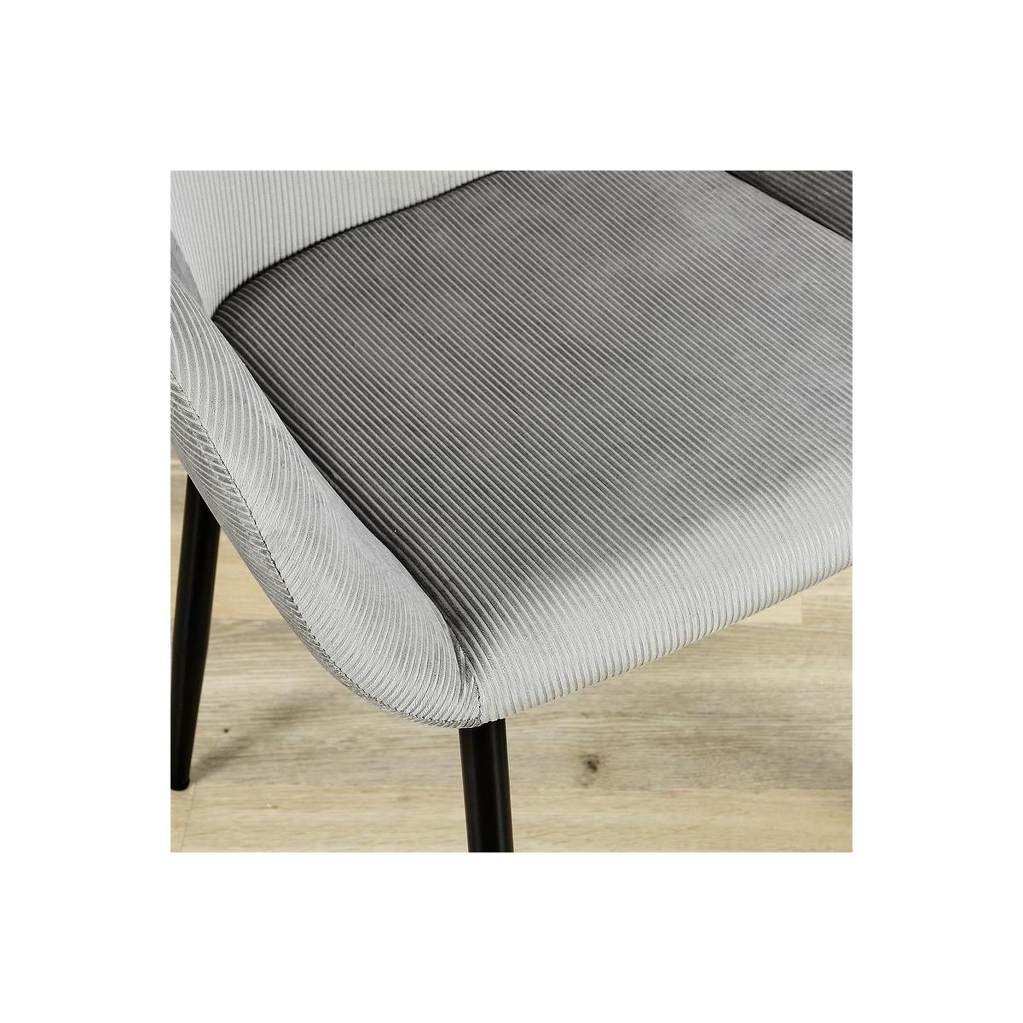 Voir la diapositive 3 : The Home Deco Factory Lot de 2 Fauteuils Design  Giulia  85cm Gris