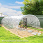 Voir la diapositive 2 : OUTSUNNY Bâche de rechange serre tunnel 6 x 10 m PP haute densité 150 g/m² transparent