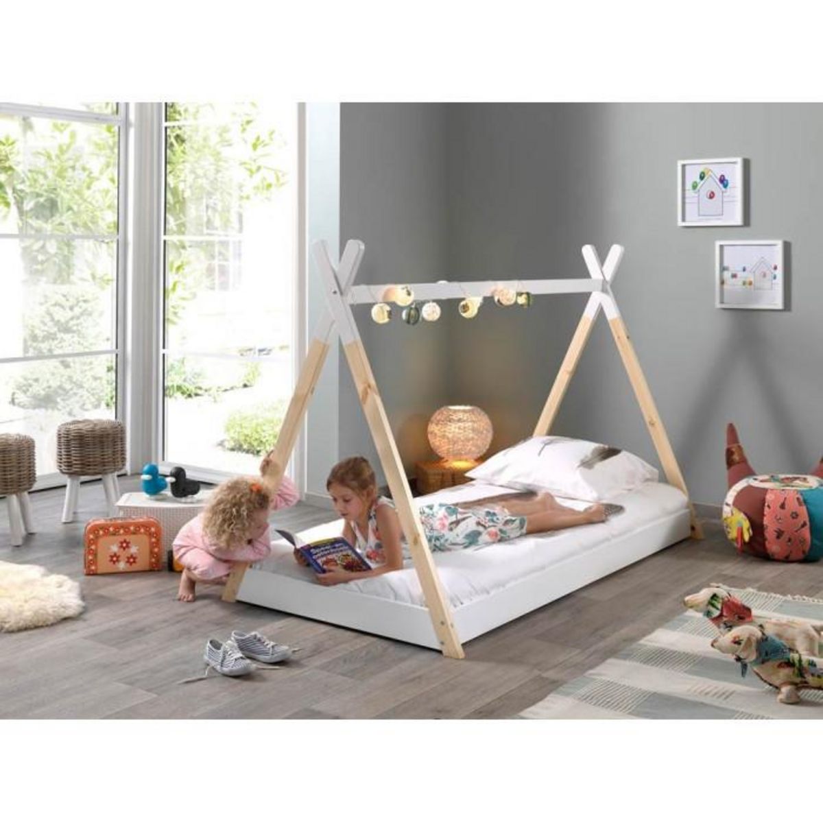 Paris Prix Lit Enfant Design  Tipi  90x200cm Blanc