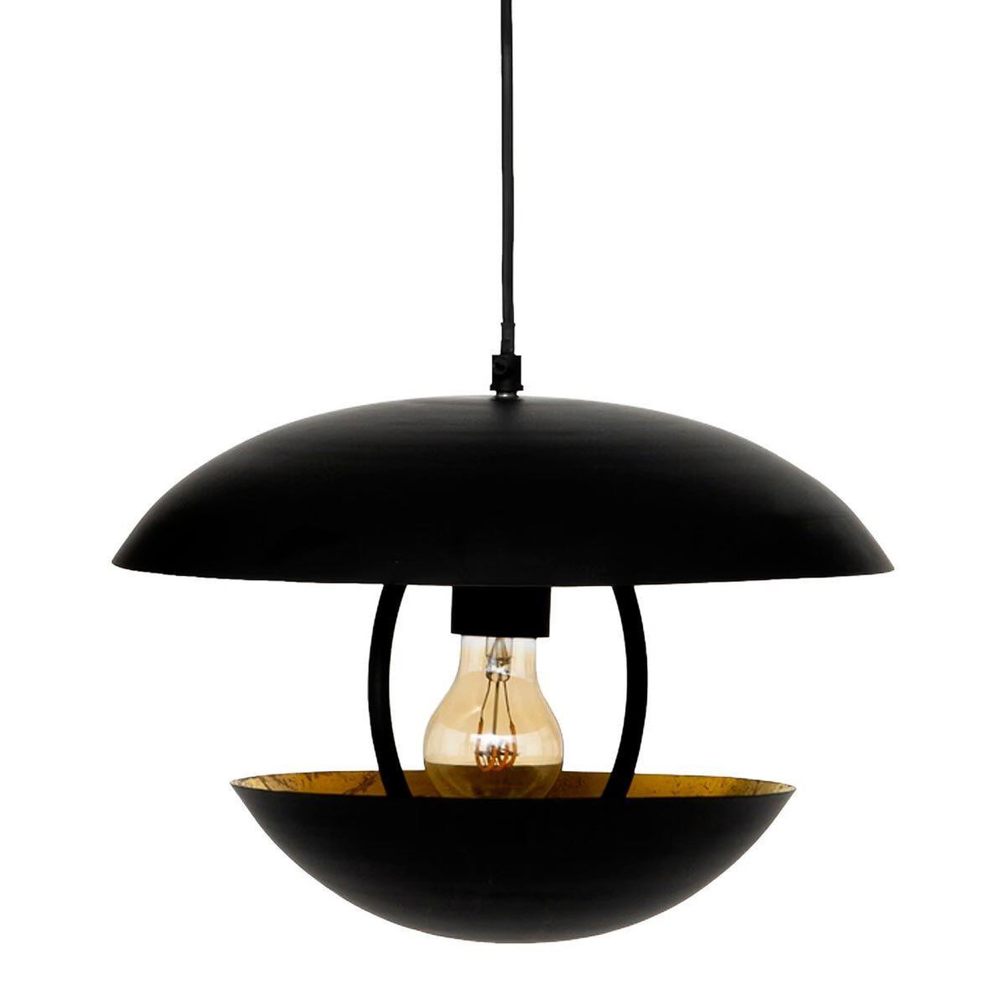Voir la diapositive 1 : ATMOSPHERA Lampe Suspension en Métal  Estee  33cm Noir