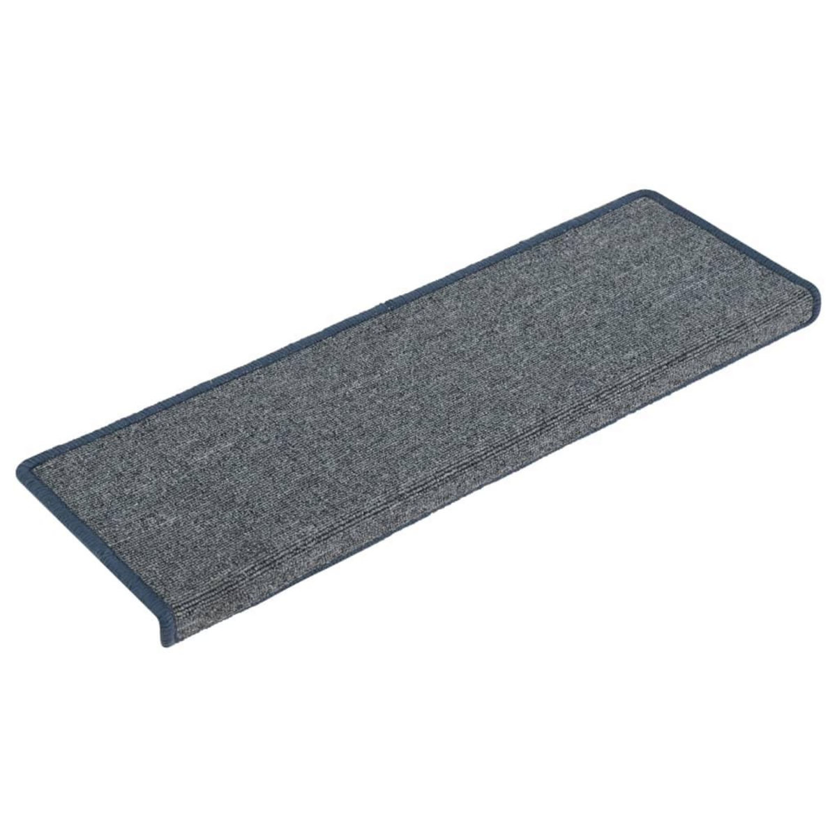 VIDAXL Tapis d'escalier 15 pcs 65x21x4 cm Violet et bleu