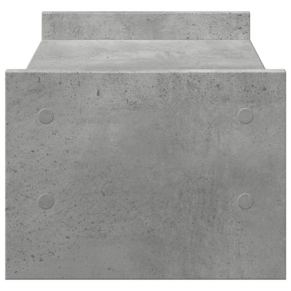 VIDAXL Support de moniteur gris béton 50x27x20 cm bois d ingénierie