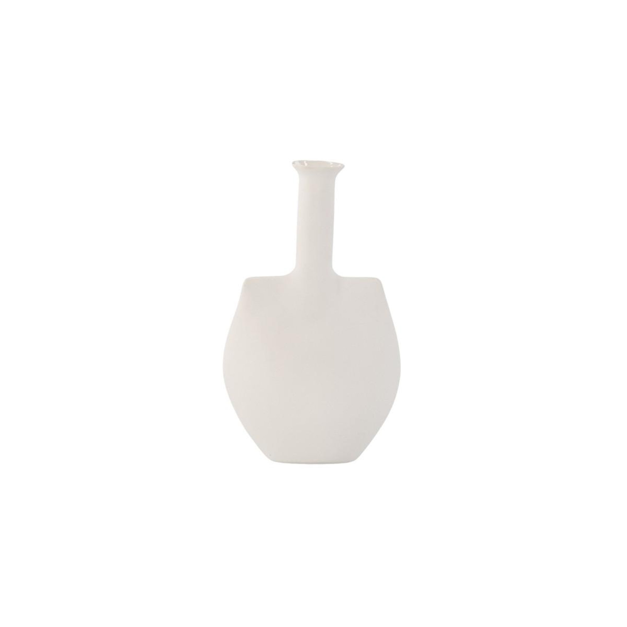 Voir la diapositive 3 : Paris Prix Vase design en céramique  madison  22cm blanc cassé