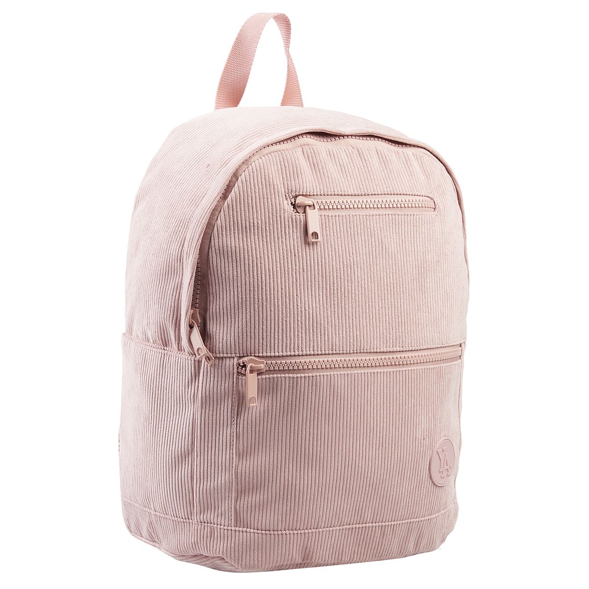 YOUNG'S ATTITUDE Sac à dos rose avec compartiment pour ordinateur effet velours