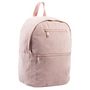 Voir la diapositive 2 : YOUNG'S ATTITUDE Sac à dos rose avec compartiment pour ordinateur effet velours