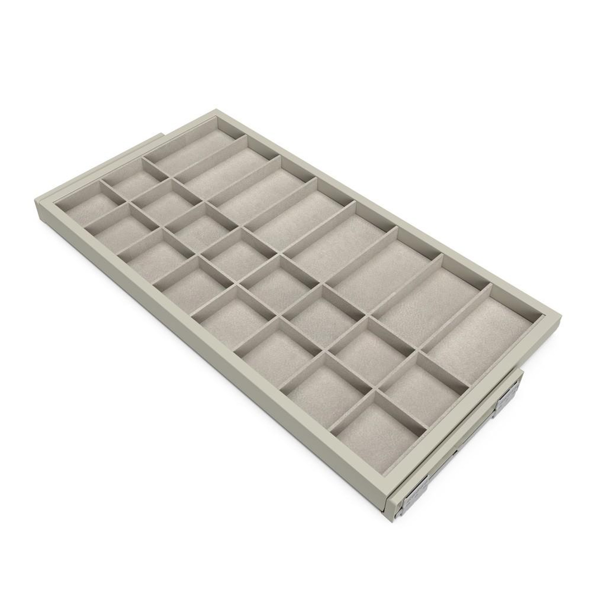 EMUCA SRL Lot de 10 poignées pour meubles Setubal- L198mm- entraxe 128mm- Aluminium- Anodisé mat