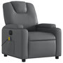Voir la diapositive 4 : VIDAXL Fauteuil de massage inclinable electrique gris similicuir