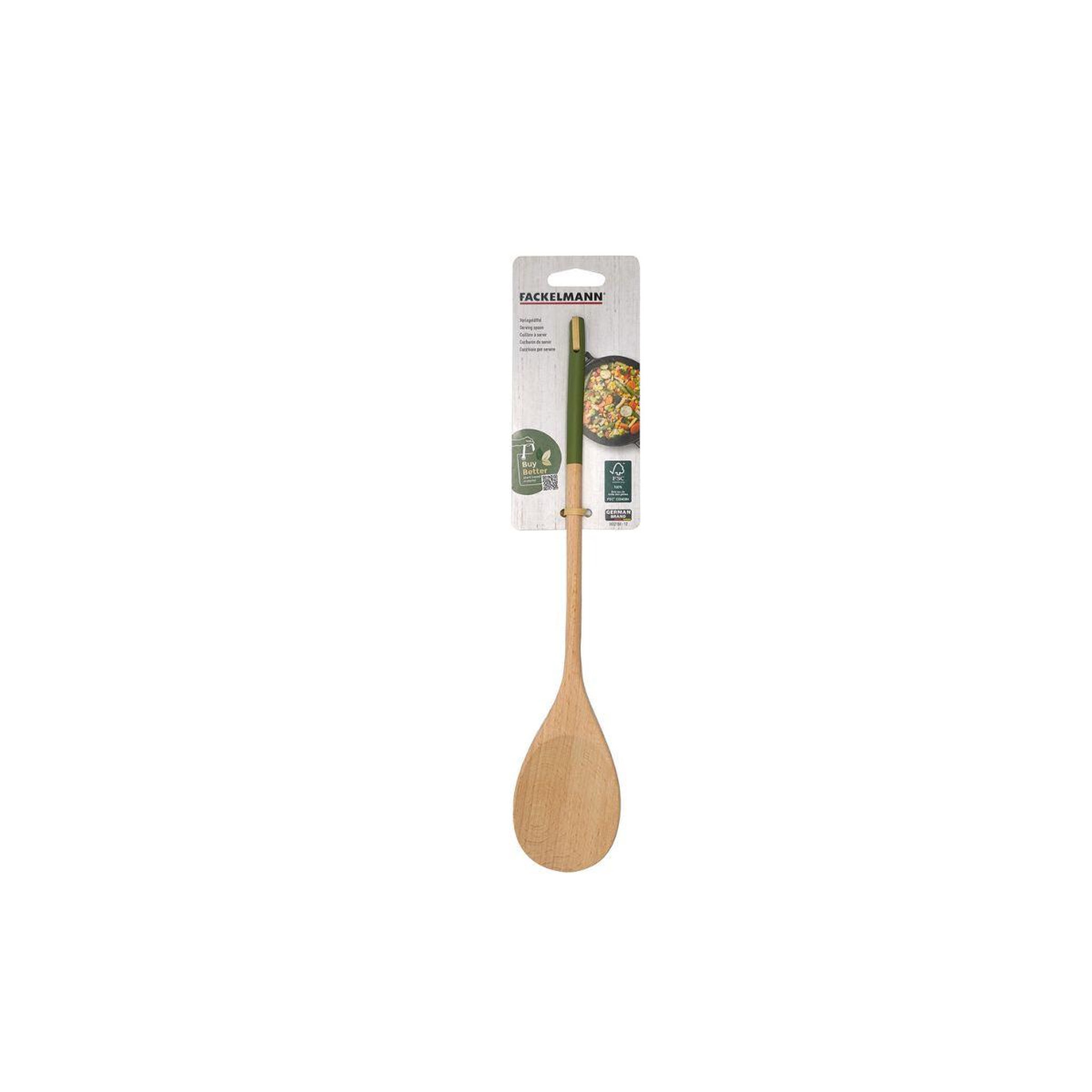 Voir la diapositive 4 : Fackelmann Set de 2 ustensiles de cuisine cuillère en bois fackelmann boisselerie
