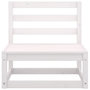 Voir la diapositive 5 : VIDAXL Salon de jardin 3 pcs Blanc Bois de pin massif