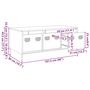 Voir la diapositive 6 : VIDAXL Table basse rose 101,5x50x43,5 cm acier lamine a froid