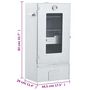 Voir la diapositive 6 : VIDAXL Fumoir a four a BBQ generateur de fumee froide acier galvanise