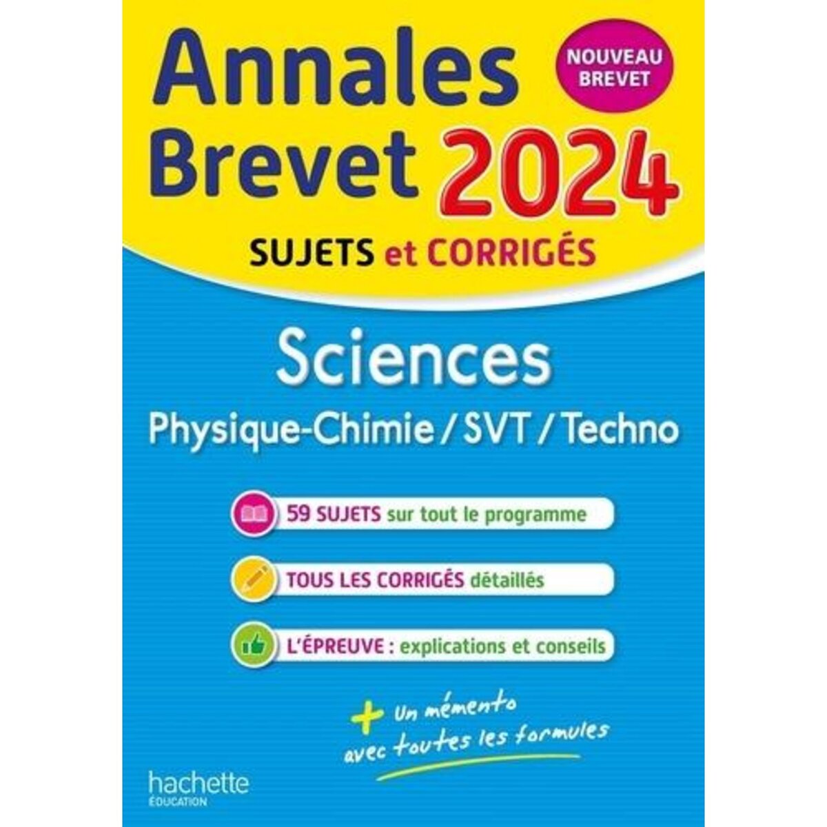 SCIENCES 3E. PHYSIQUECHIMIE/SVT/TECHNO ; SUJETS ET CORRIGES, EDITION