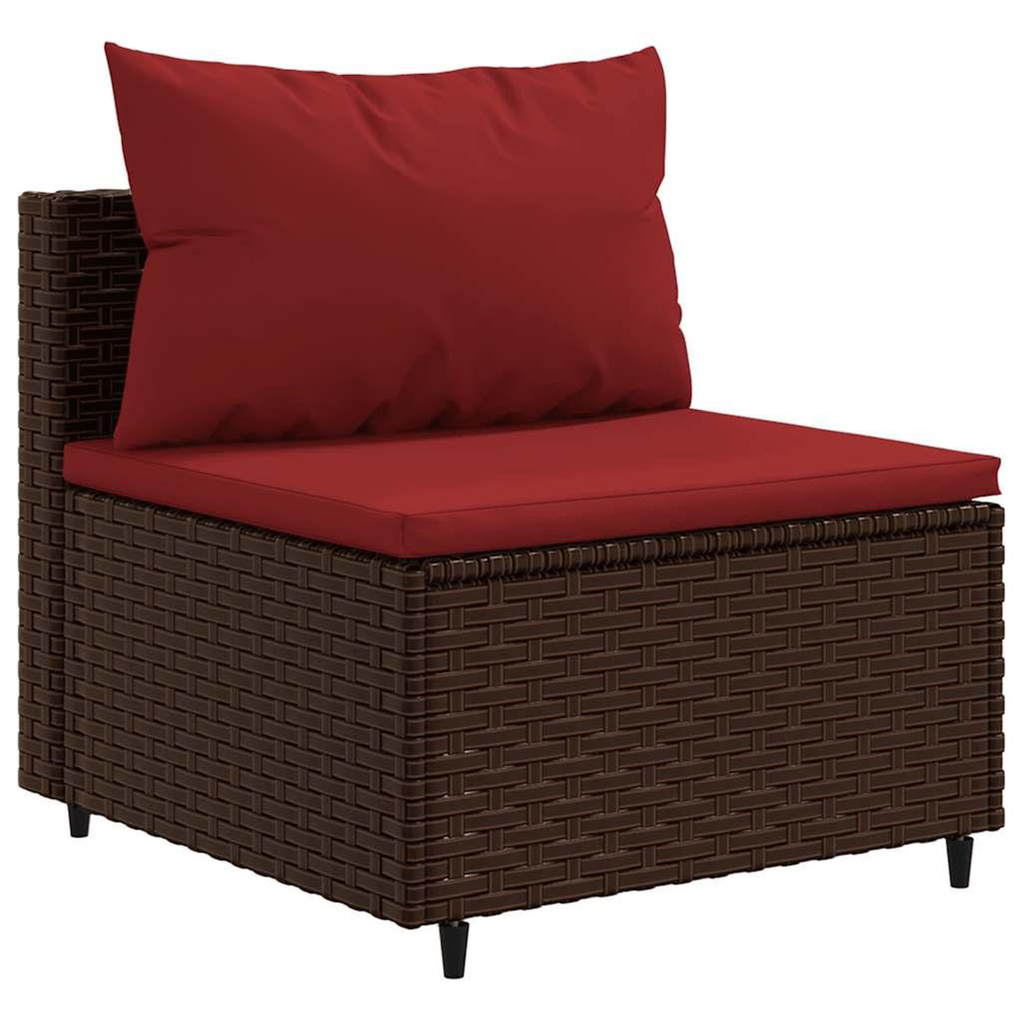 Voir la diapositive 4 : VIDAXL Salon de jardin 6 pcs avec coussins Marron Resine tressee