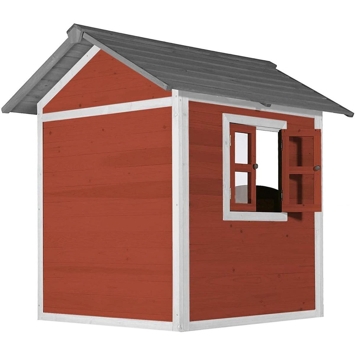 Axi House AXI Cabane Lodge en bois Rouge scandinave