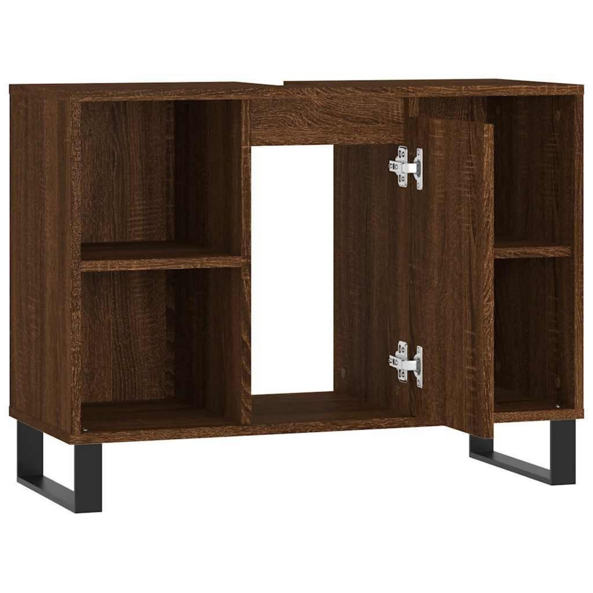 VIDAXL Armoire salle de bain chene marron 80x33x60cm bois d'ingenierie