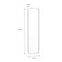Voir la diapositive 4 : SWEEEK Miroir rectangulaire acier - 2 tailles possibles 60 x 90 x 1,8 cm / 34 x 119 x 1,8 cm - Harold