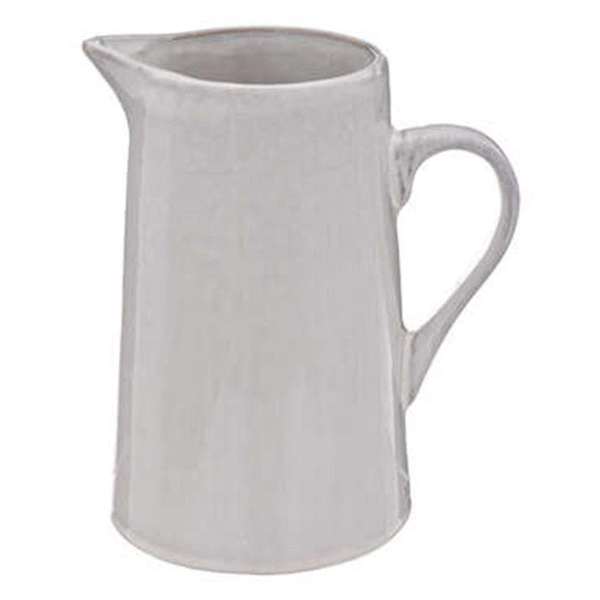 SECRET DE GOURMET Pichet Design en Faïence  Carmen  90cl Gris