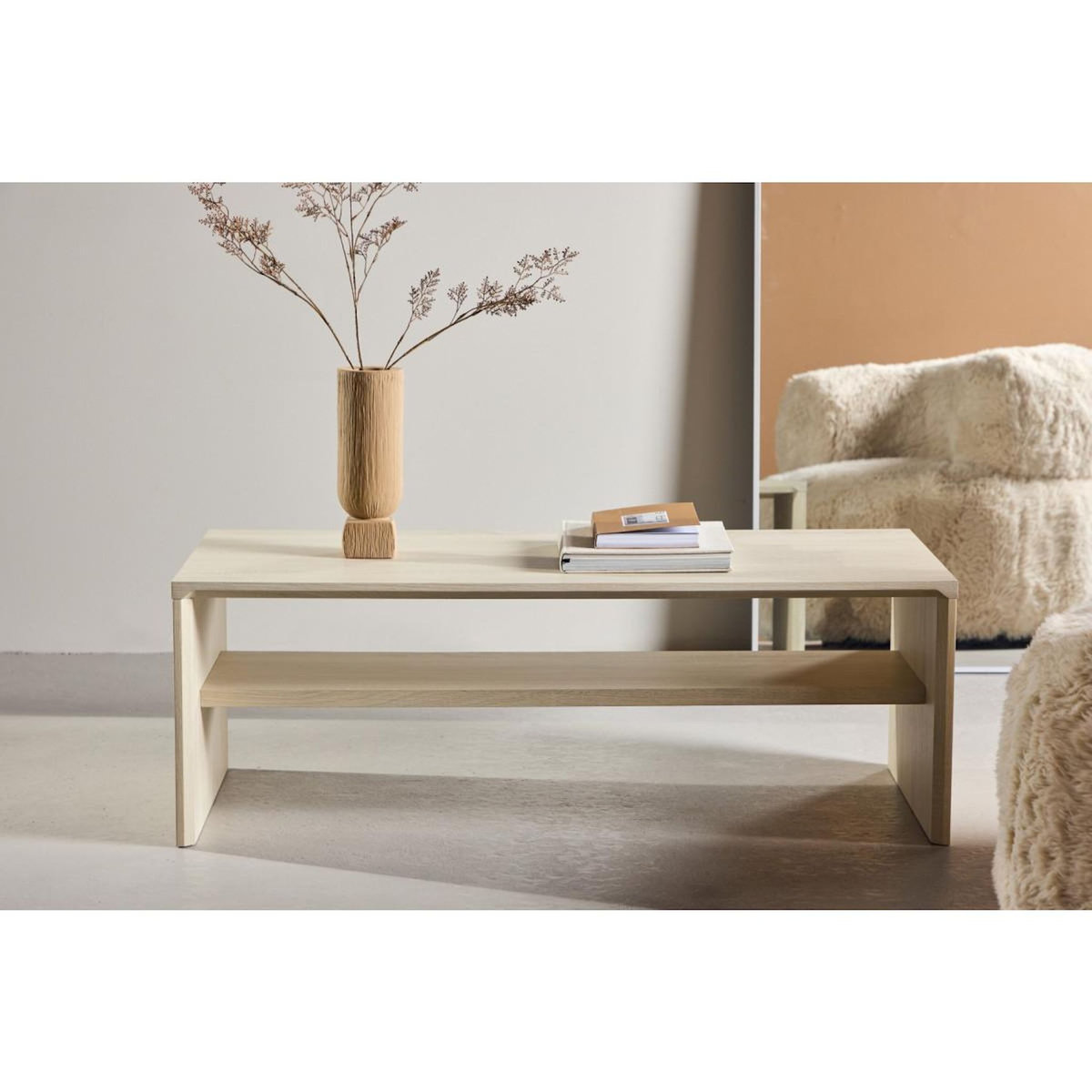 Paris Prix Table Basse Design  Telemarket  100cm Beige