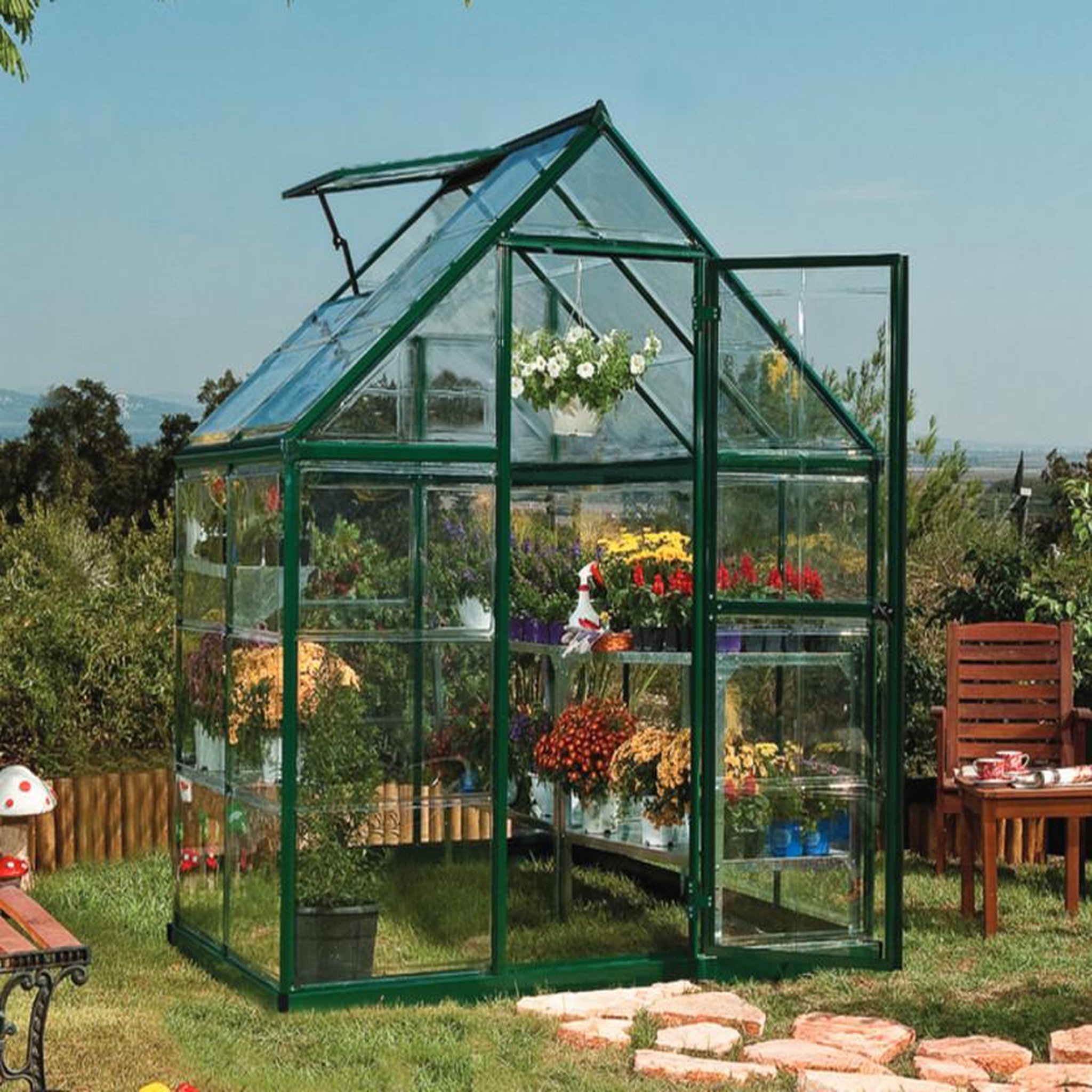 Palram Serre de jardin 2.3m² verte - 701635